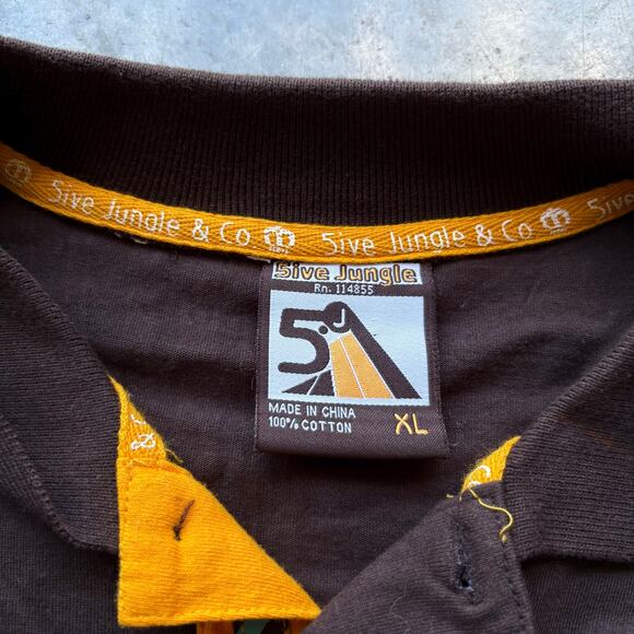 Vintage Y2K Skater‎ Crazy Aop Polo Shirt - Picture 4 of 4